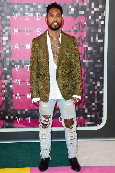 LOS ANGELES, CA - AUGUST 30:  Recording artist Miguel attends the 2015 MTV Video Music Awards at Microsoft Theater on August 30, 2015 in Los Angeles, California.  (Photo by Frazer Harrison/Getty Images)