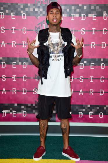 LOS ANGELES, CA - AUGUST 30: Recording artist Tyga attends the 2015 MTV Video Music Awards at Microsoft Theater on August 30, 2015 in Los Angeles, California.  (Photo by Frazer Harrison/Getty Images)